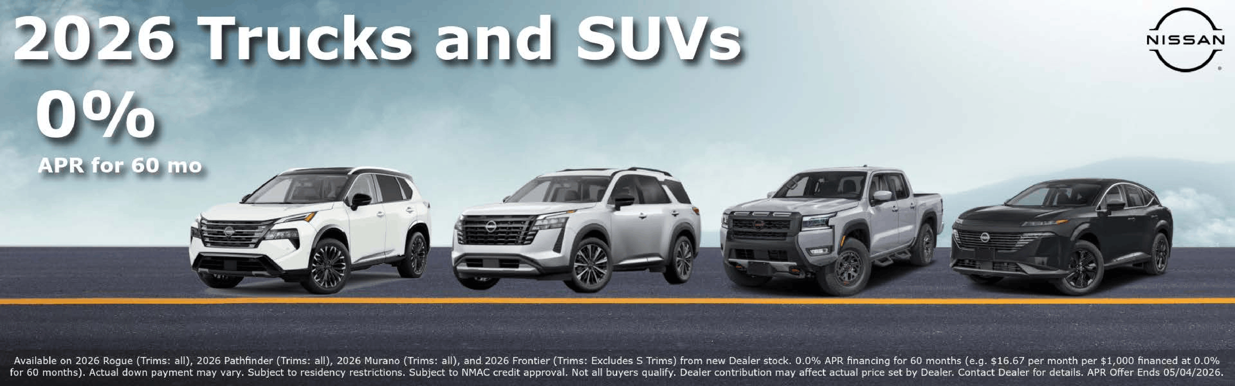 Trucks and SUV 0% Finance