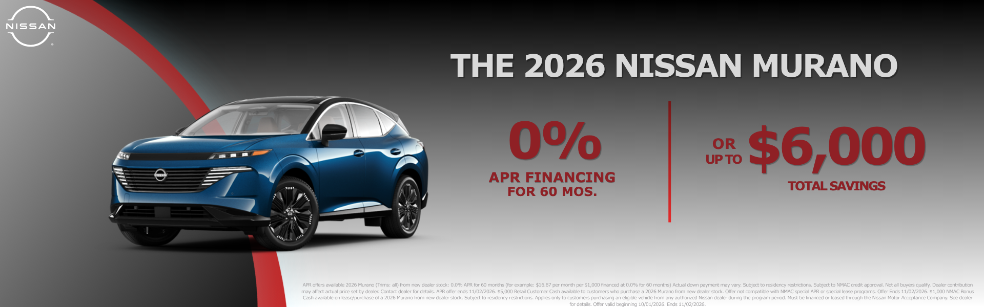 Nissan Murano Special!
